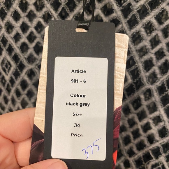 NWT BEATE HEYMANN SWEATER FLOCK OPEN LATTICE Size 4 - Picture 4 of 6